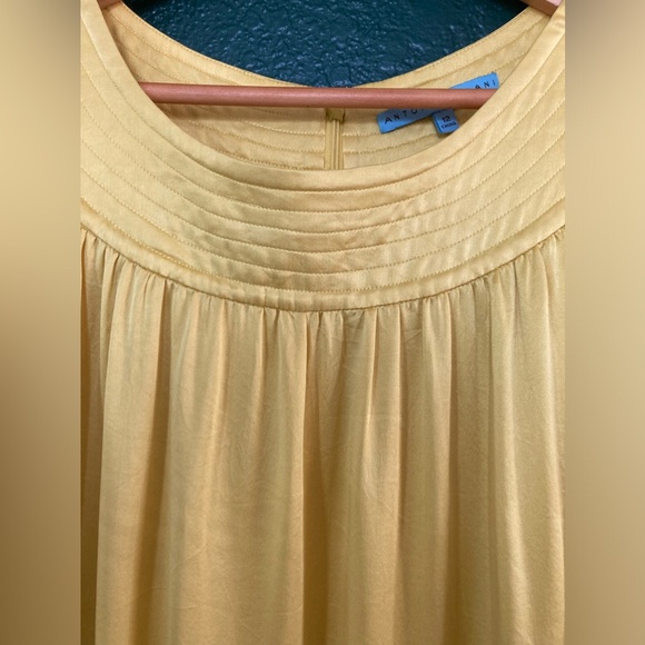 ANTONIO MELANI 🔆Yellow Shift Dress size 12 - used condition - Picture 2 of 10